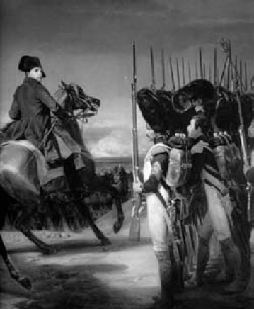 Napoleone passa in rassegna la Guardia alla battaglia di Jena, dipinto di Horace Vernet   (1789-1863)